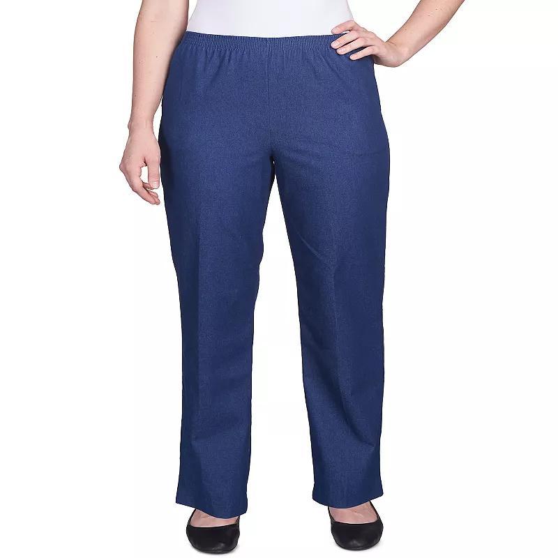 Womens Alfred Dunner Proportioned Pants Blue Product Image