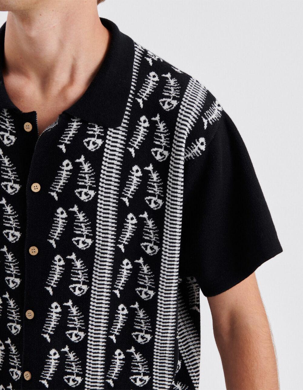 THE CRITICAL SLIDE SOCIETY Boney Yard Mens Button Up Sweater Product Image