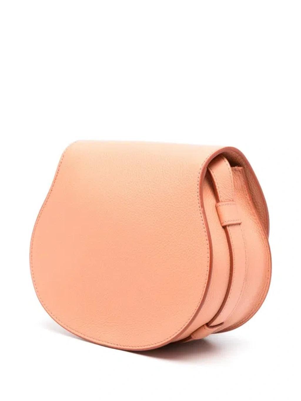 Marcie Small Leather Crossbody Bag In Pink Product Image