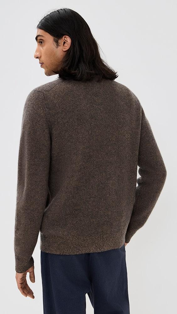 Vince Boiled Thermal Johnny Collar Cashmere Sweater | Shopbop Product Image