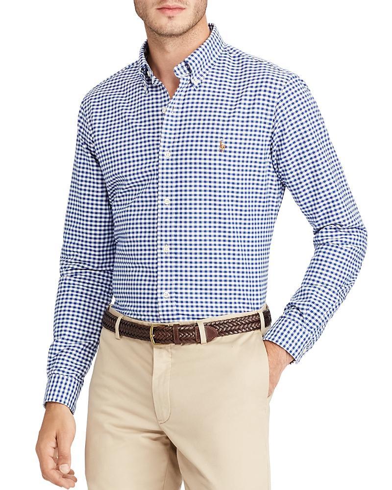 Polo Ralph Lauren Classic Fit Long Sleeve Striped Cotton Oxford Button Down Shirt Product Image