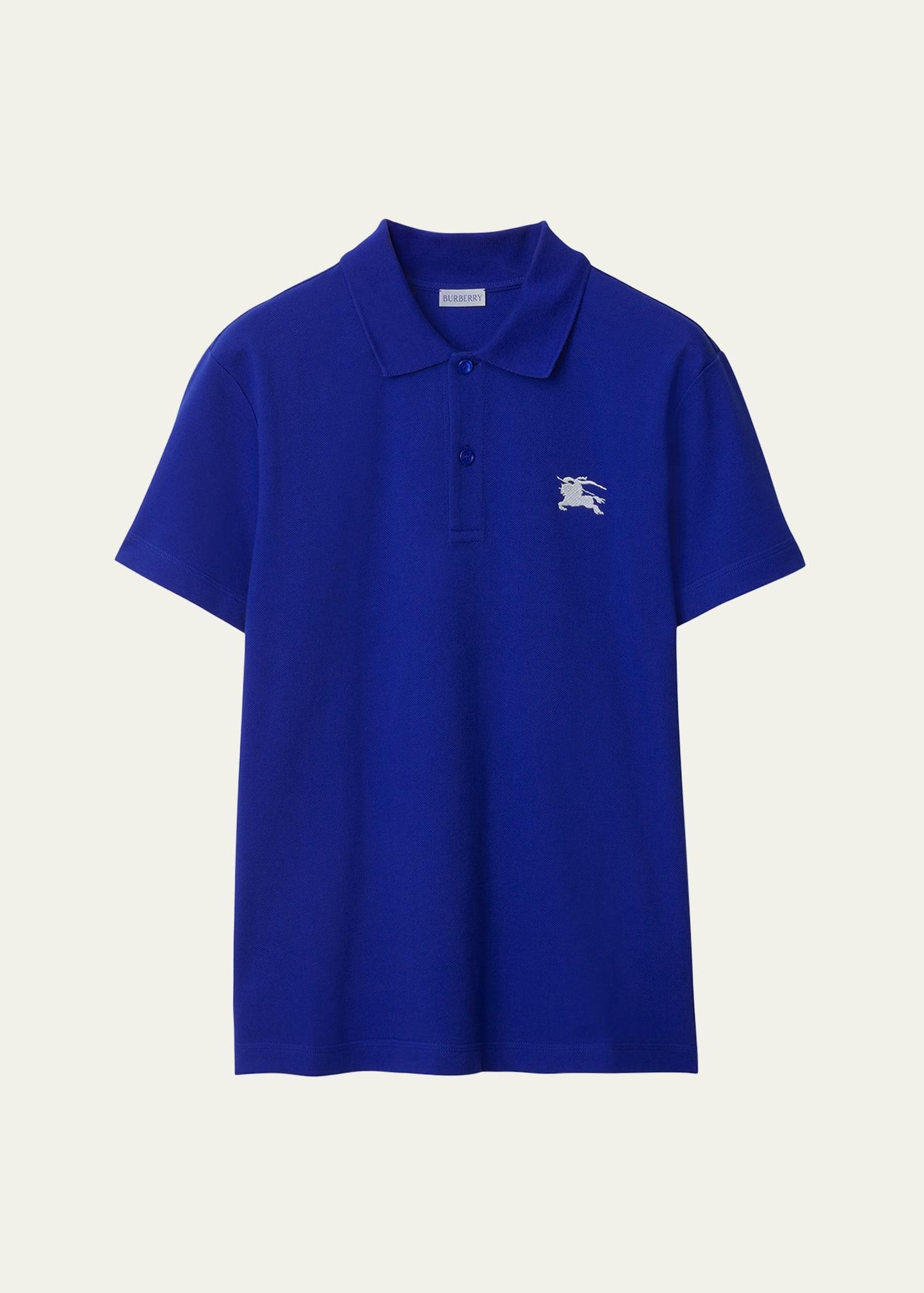 Mens Pique Logo Polo Shirt Product Image