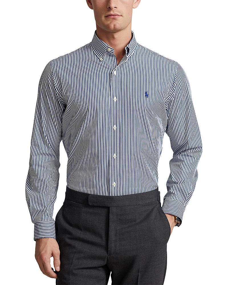 Polo Ralph Lauren Slim Fit Striped Stretch Poplin Long Sleeve Woven Shirt Product Image