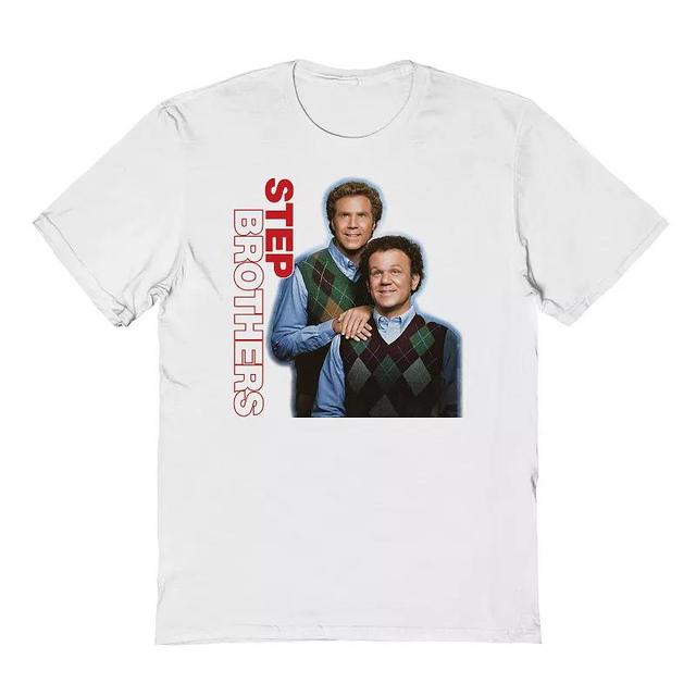 Mens Step Brothers Vertical Logo Portrait Graphic Tee Product Image