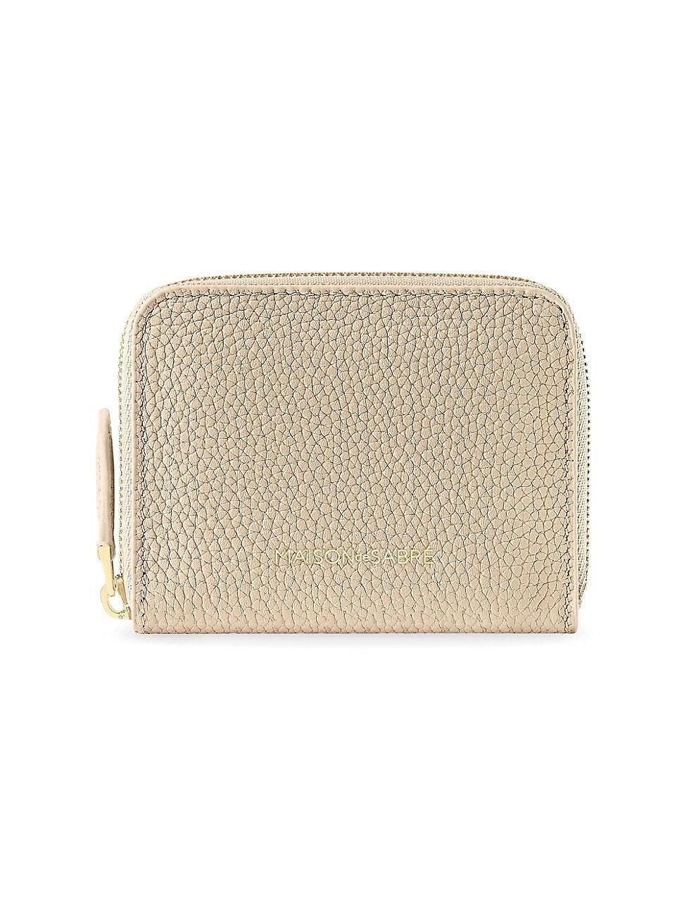 Womens Small Leather Zipped Wallet Product Image