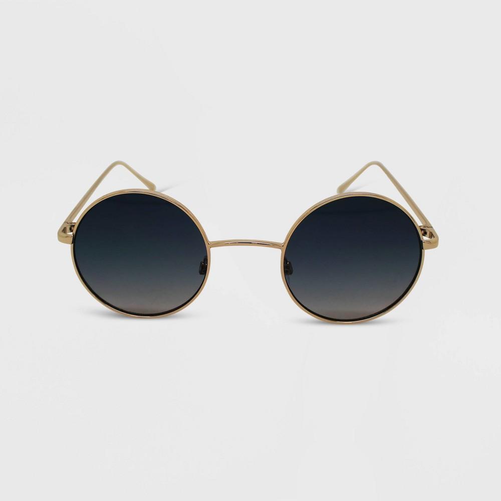 Womens Metal Round Sunglasses - Wild Fable Gold Product Image