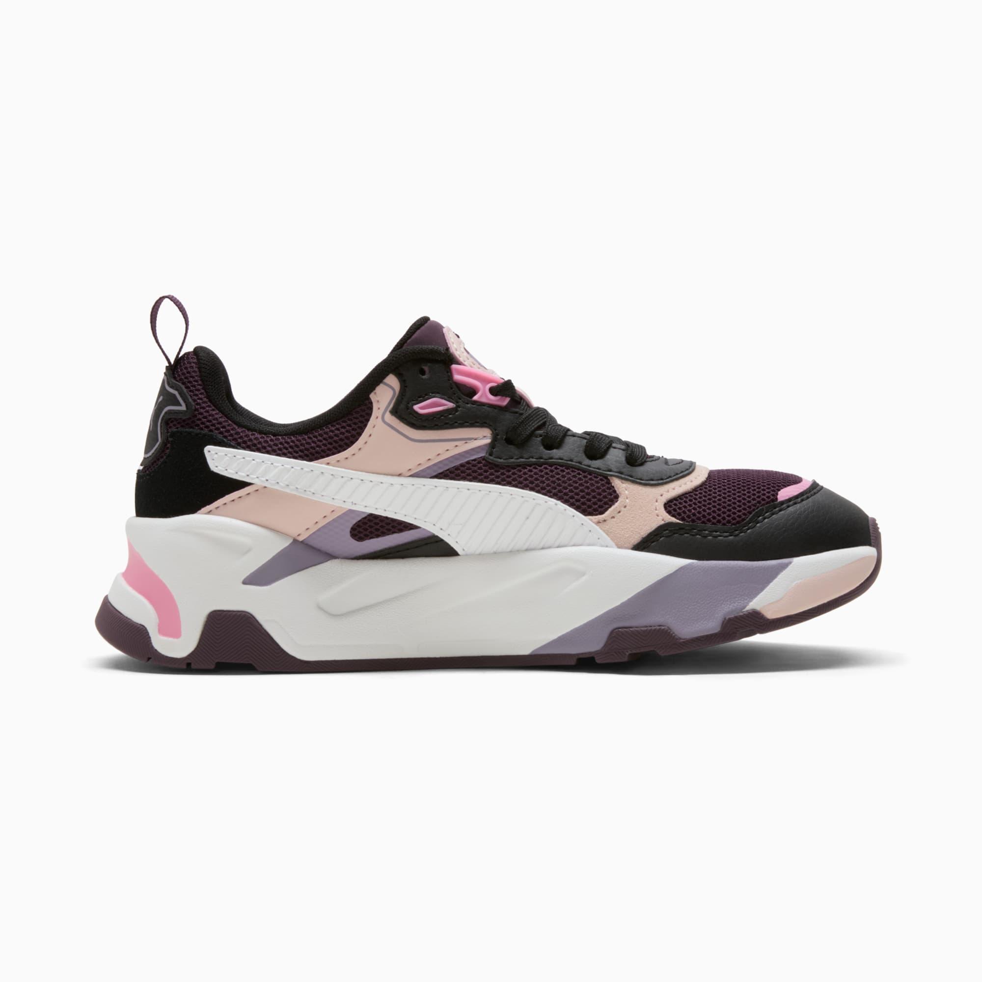 PUMA Trinity Women's Sneakers in Midnight Plum/White/Black Product Image