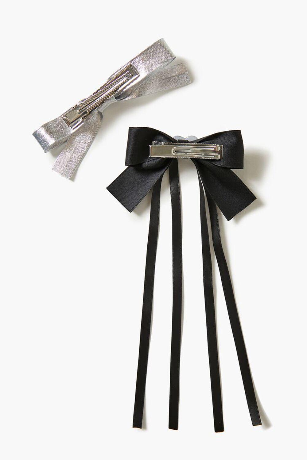 Metallic Bow Hair Barrette Set | Forever 21 Product Image