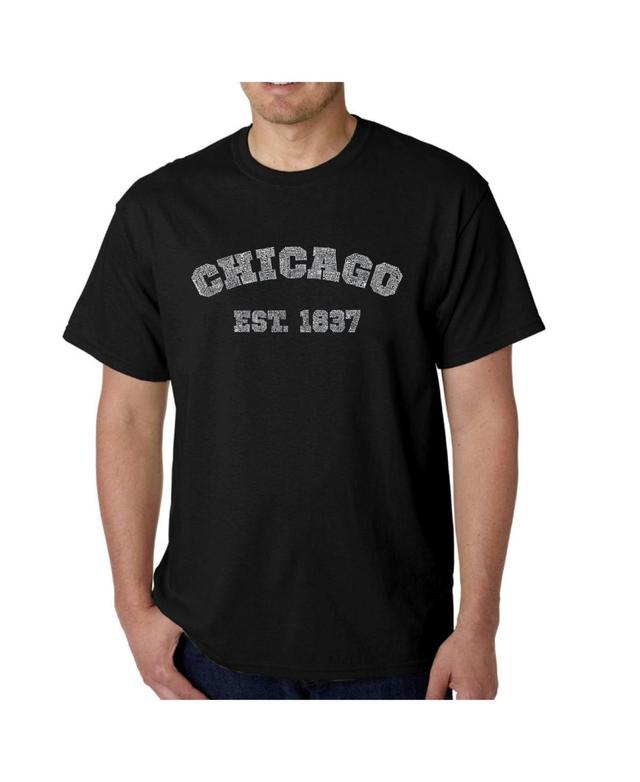 La Pop Art Mens Word Art T-Shirt - Chicago 1837 Product Image