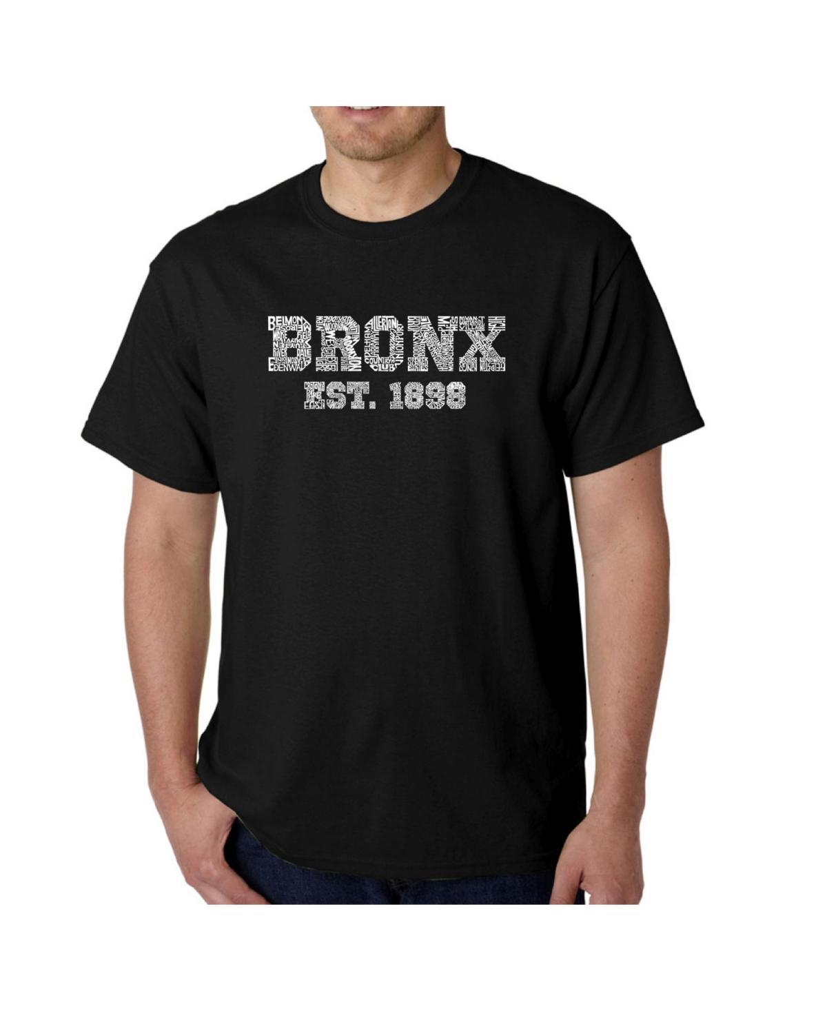 La Pop Art Mens Word Art T-Shirt - Popular Bronx, Ny Neighborhoods Product Image