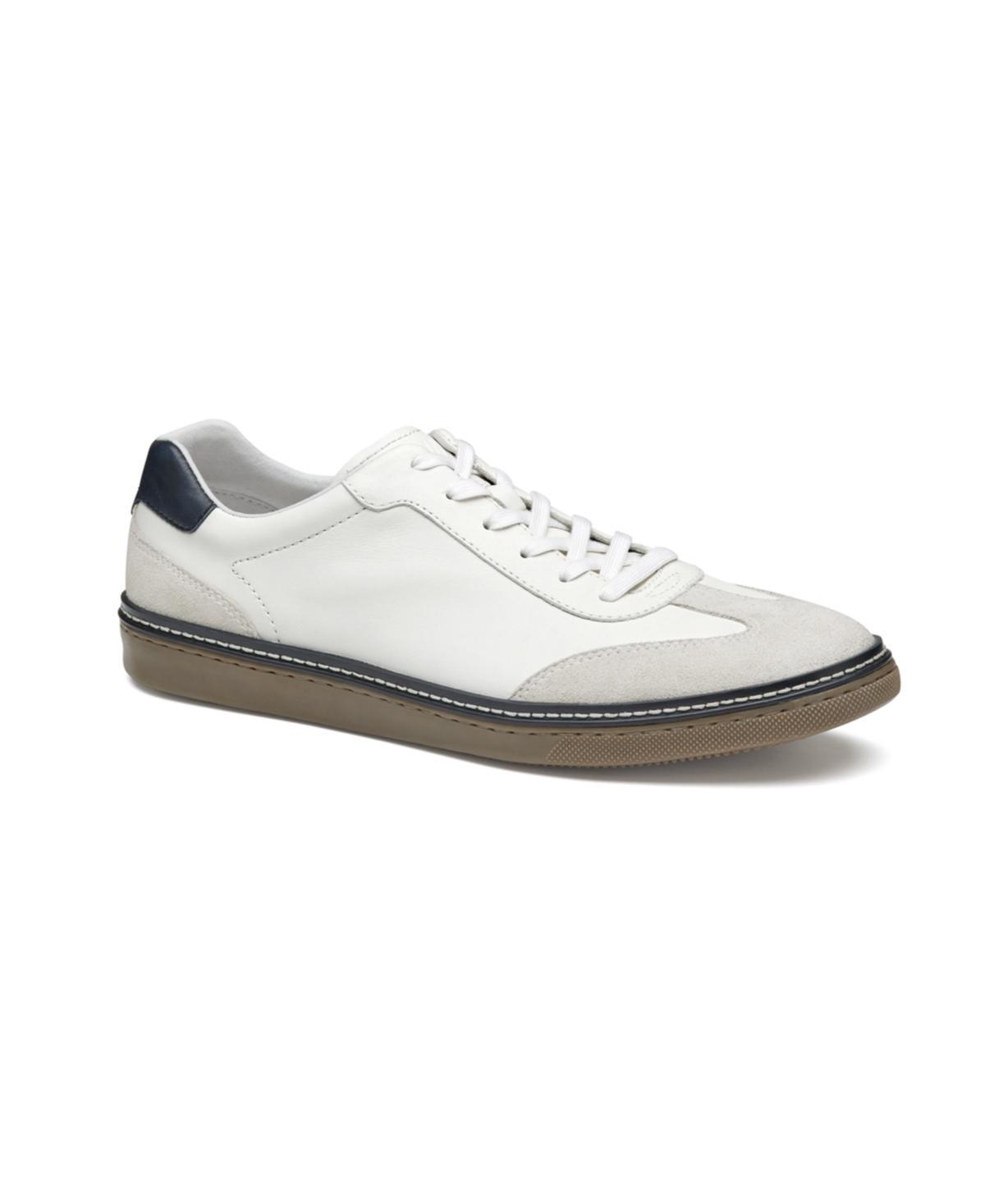 Johnston & Murphy Mens Mcguffey T-Toe Sneakers - White Full Grain Product Image