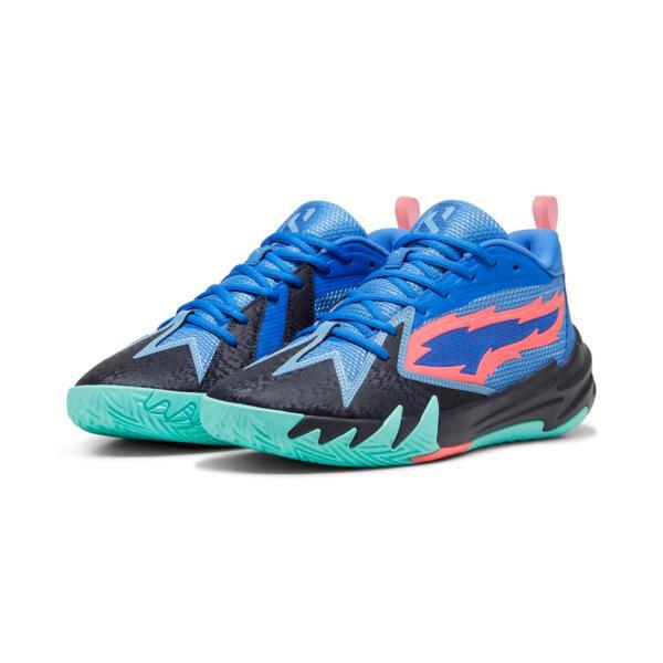 PUMA Scoot Zeros Men's Basketball Shoes in Bluemazing/Electric Peppermint Product Image