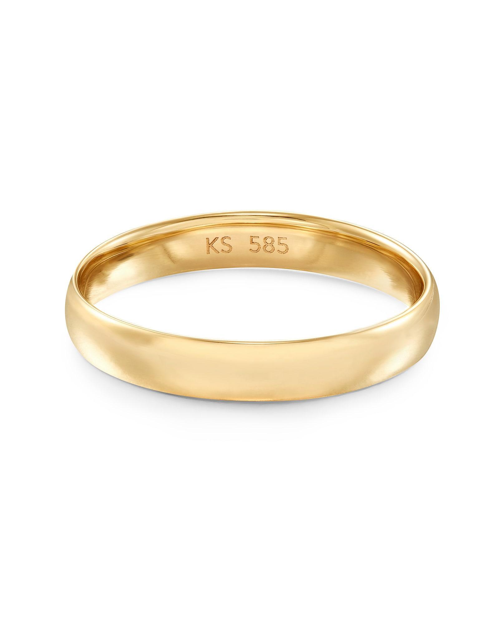 Devin Band Ring in 14k Yellow Gold Product Image