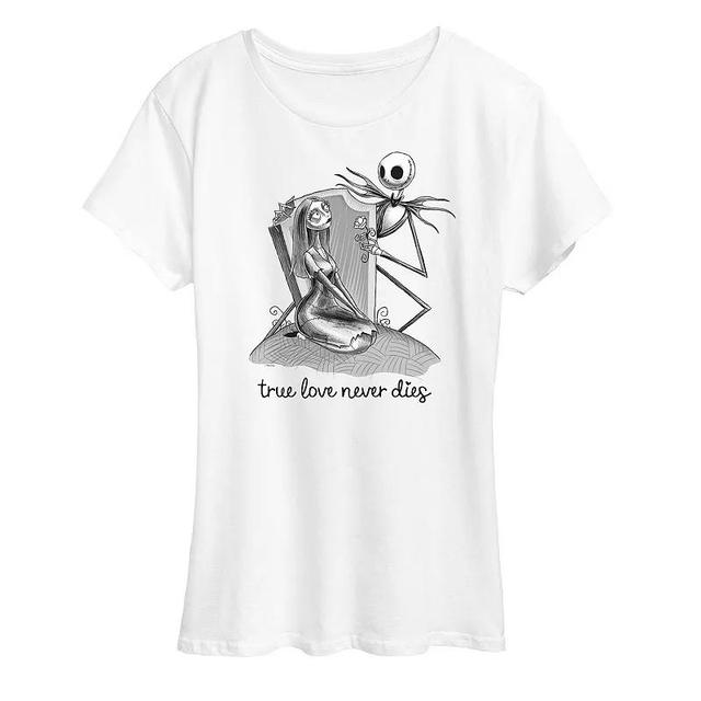 Disneys The Nightmare Before Christmas Womens True Love Never Dies Graphic Tee Product Image