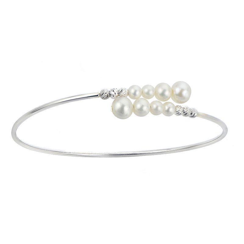 Pearlustre By Imperial Sterling Silver Freshwater Pearl Bracelet, 7.5 Inches Product Image