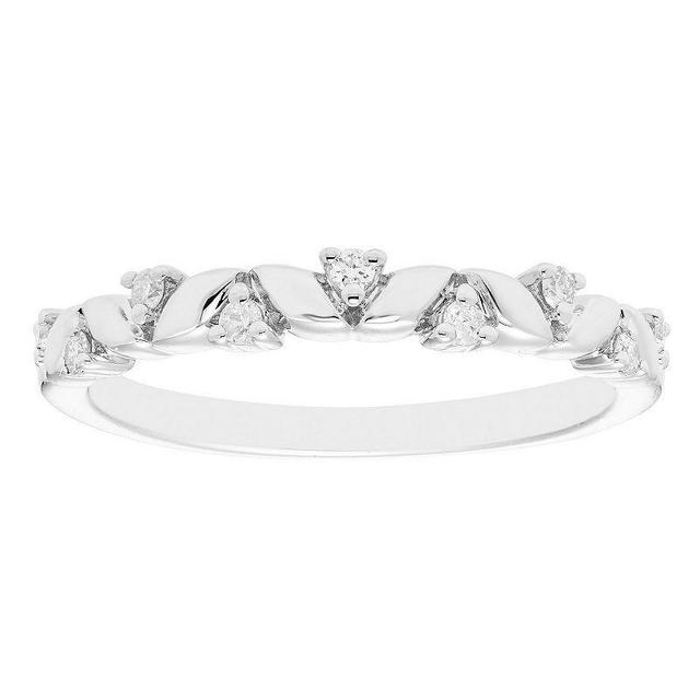 Boston Bay Diamonds Sterling Silver 1/5 Carat T.W. Diamond Ring, Womens Product Image