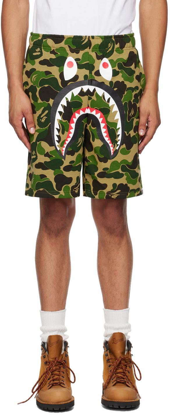 Khaki ABC Camo Shark Shorts Product Image