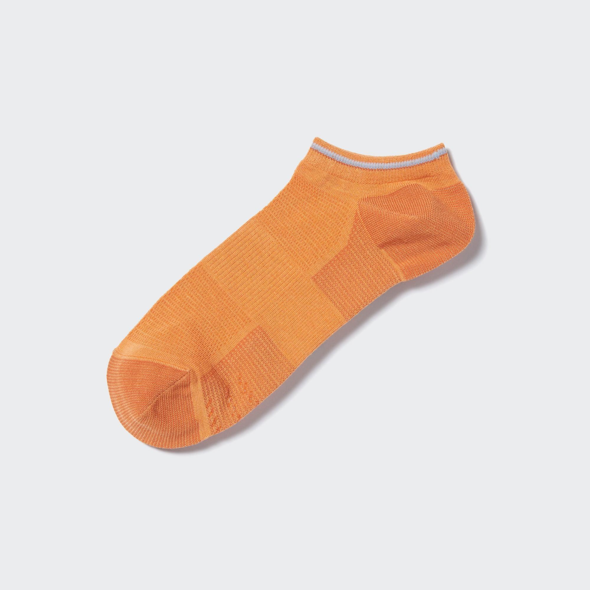 Mens Sports Short Socks with Odor Control Orange US8-US11 UNIQLO US Product Image