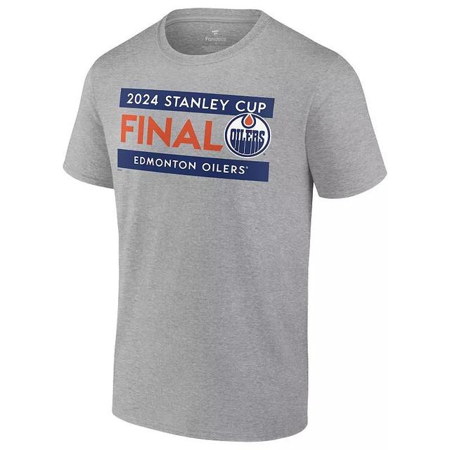 Mens Fanatics NHL Edmonton Oilers 2024 Conference Finals Champs Roster Tee Product Image