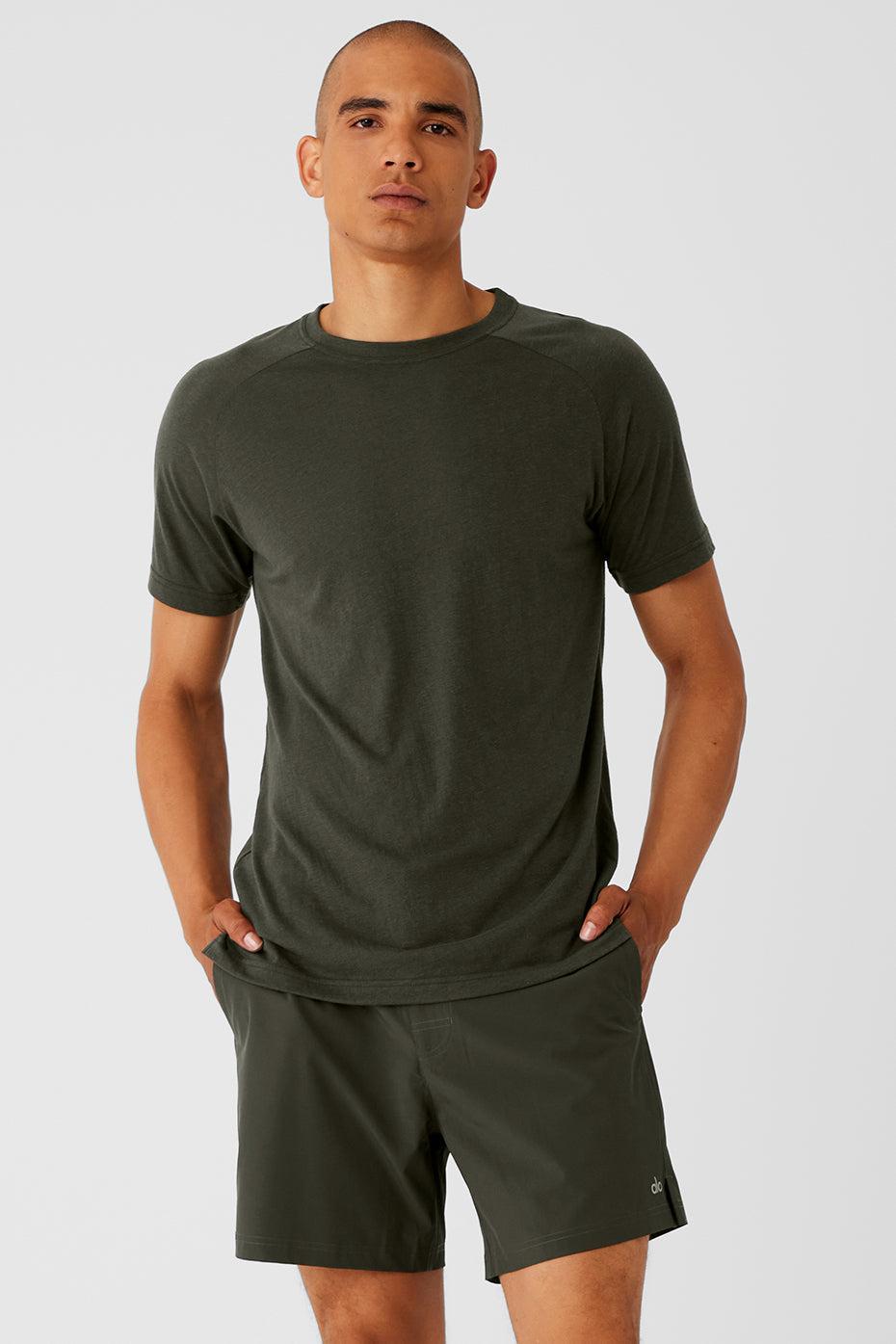 The Triumph Crew Neck Tee - Stealth Green Product Image