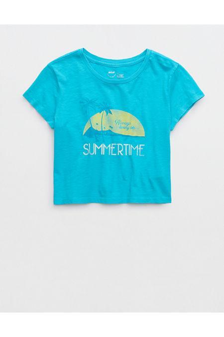 Aerie Cropped Graphic Baby T-Shirt Women's Product Image