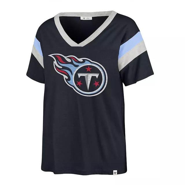 Womens 47 Tennessee Titans Phoenix V-Neck T-Shirt Blue Product Image