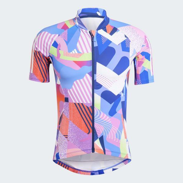 Essentials 3-Stripes Pattern Clash Cycling Jersey Product Image