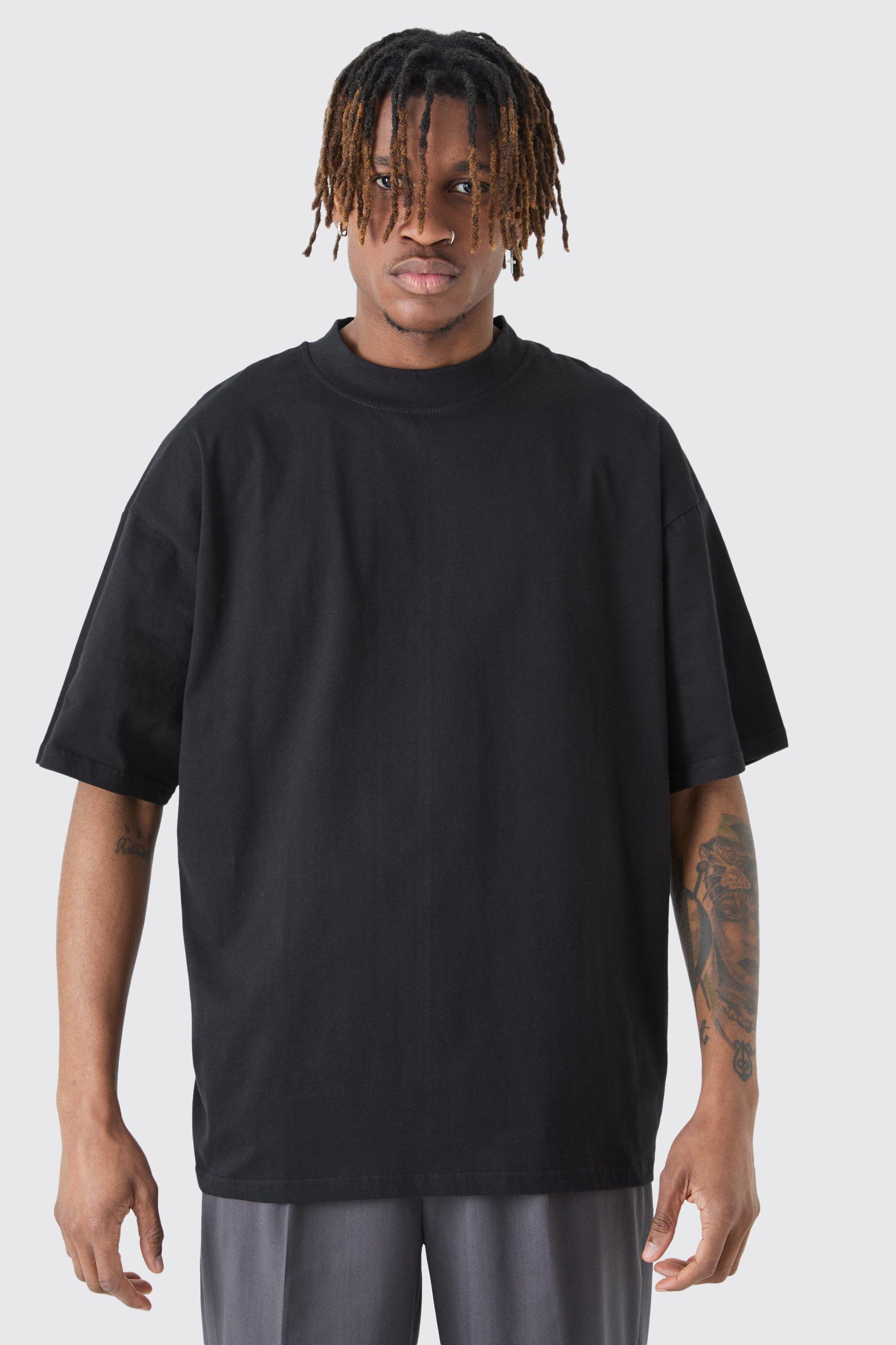 Tall Oversized Extended Neck T-shirt | boohooMAN USA Product Image