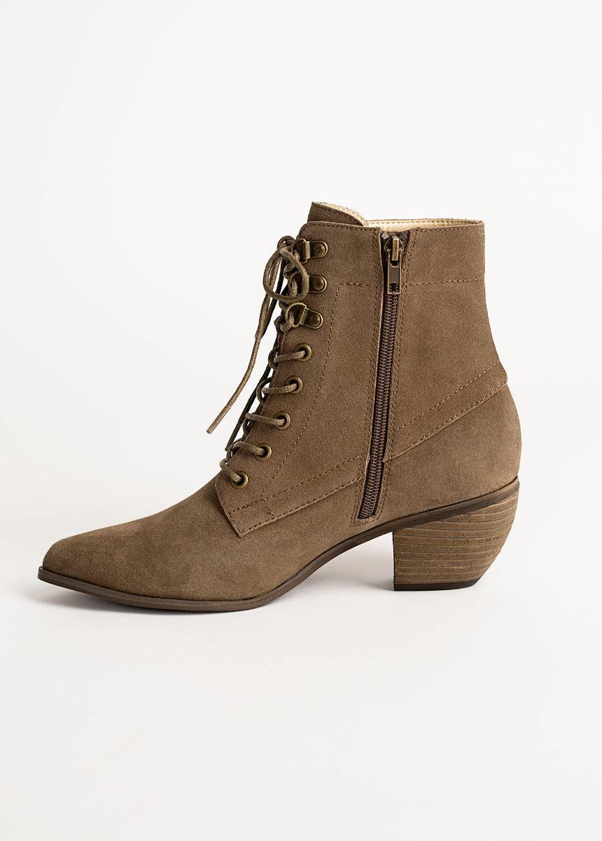 Virginia Boot in Brown Suede Product Image