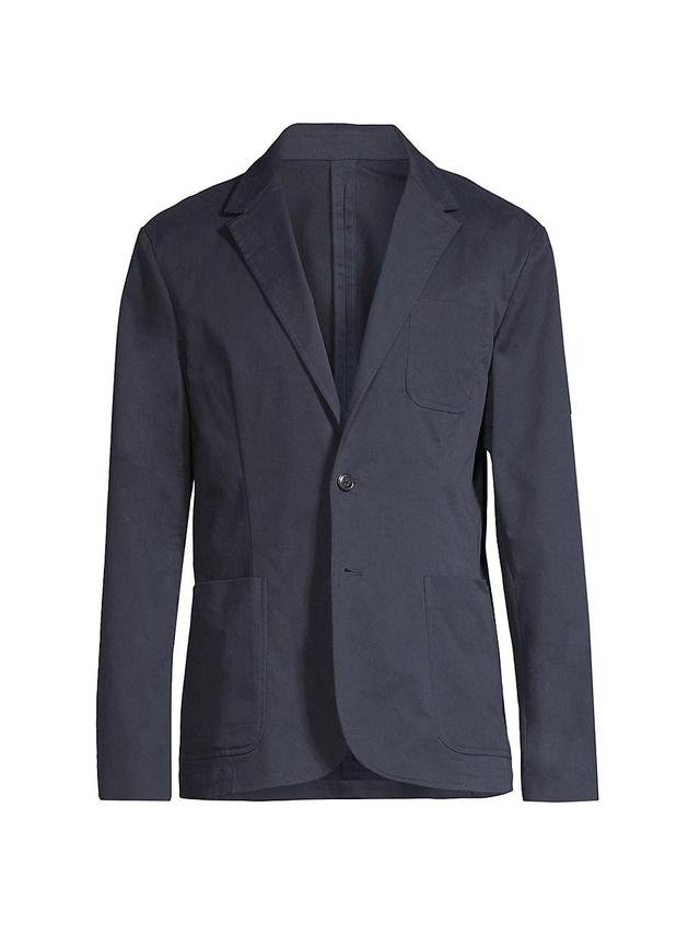 Mens Stretch Cotton Two-Button Blazer Product Image