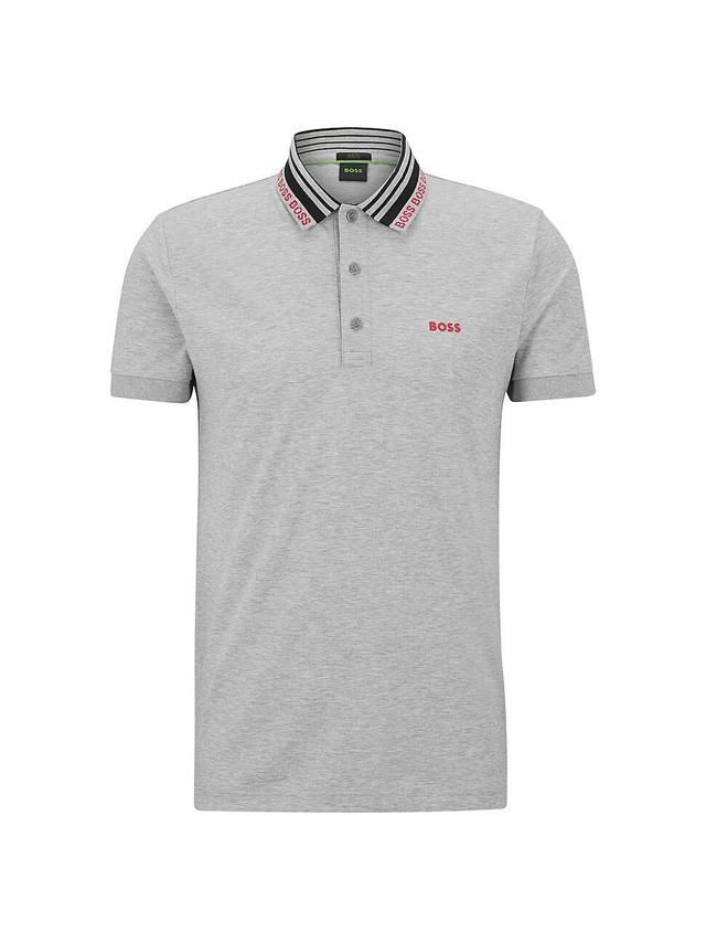 Mens Cotton Blend Slim-Fit Polo Shirt Product Image