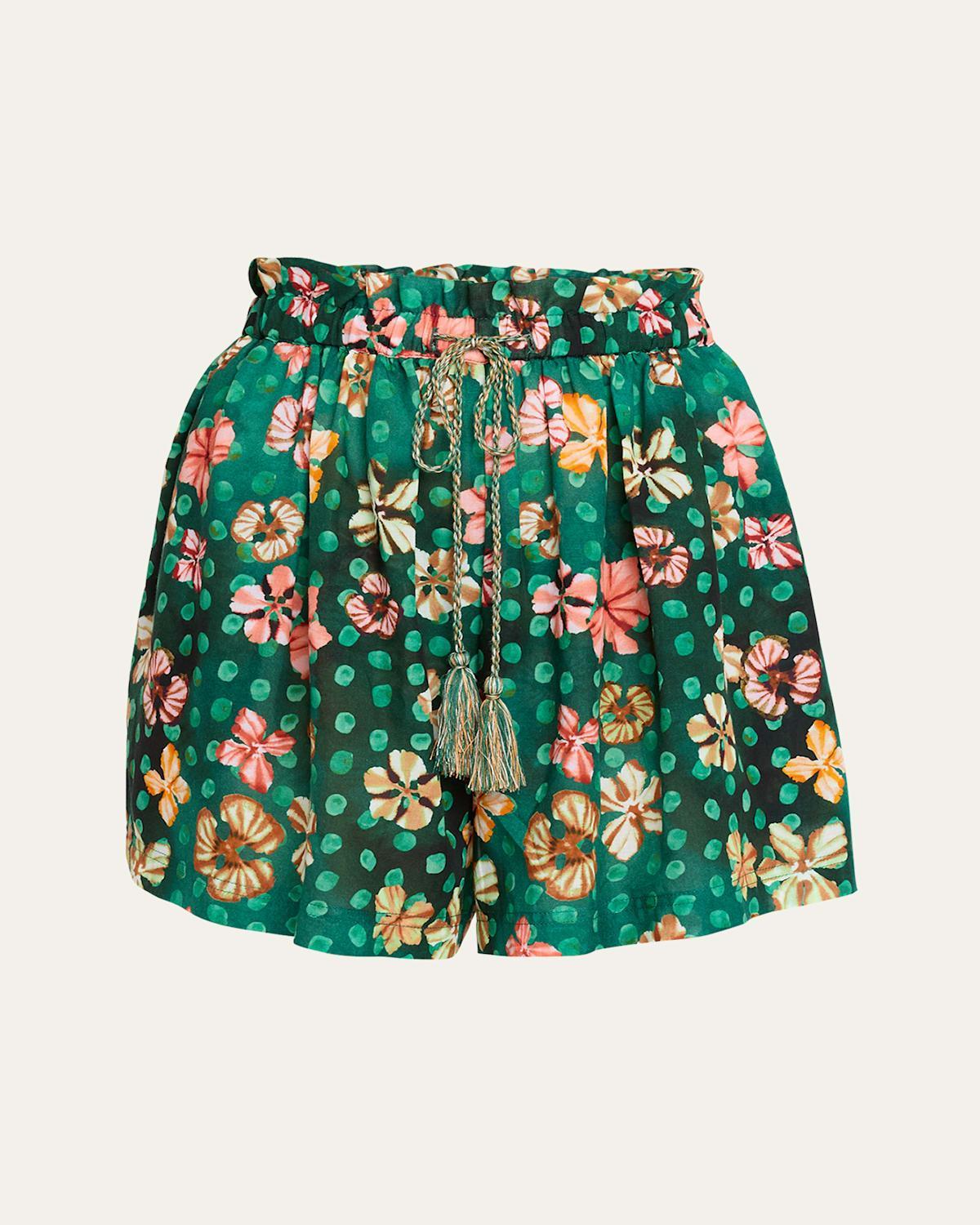 Bijou Printed Drawstring Shorts Product Image