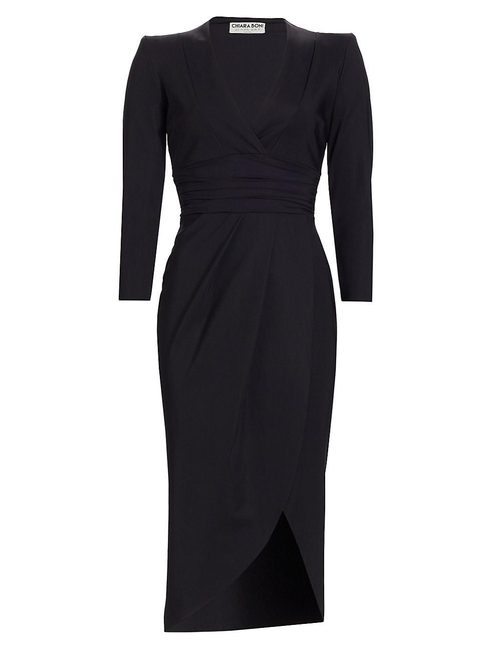 Womens Verilla Shoulder-Pad Cocktail Dress Product Image