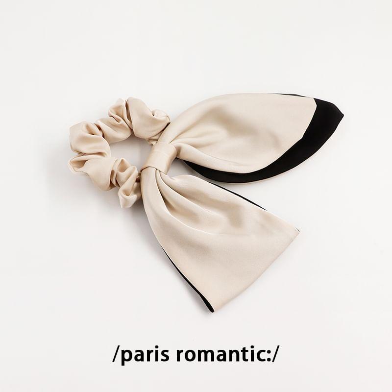 Two Tone Bow Scrunchie Product Image