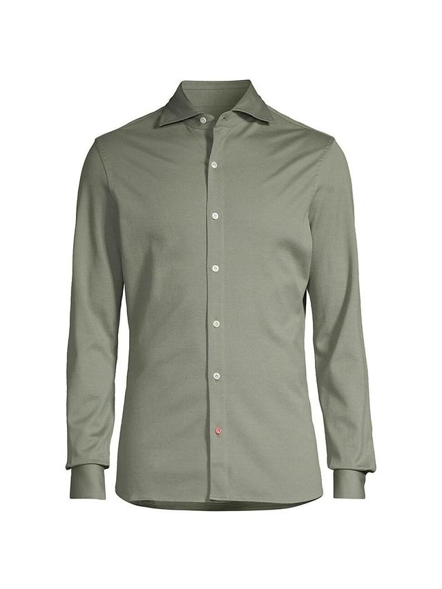 Mens Jersey Button-Front Shirt Product Image