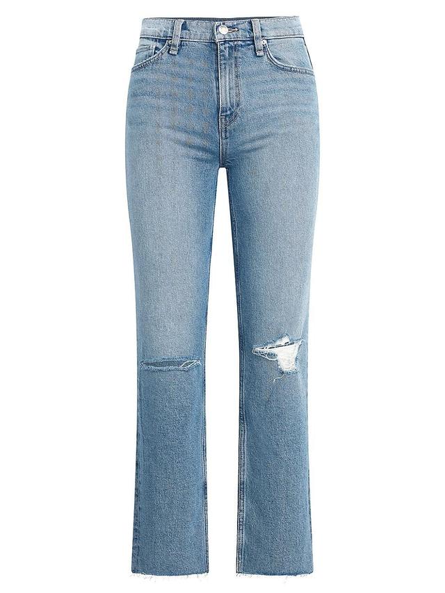 Womens Remi High-Rise Straight Ankle Jeans Product Image