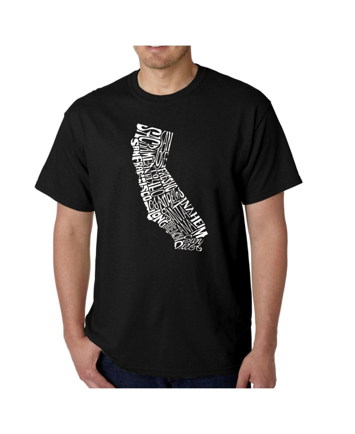 La Pop Art Mens Word Art T-Shirt - California State Product Image