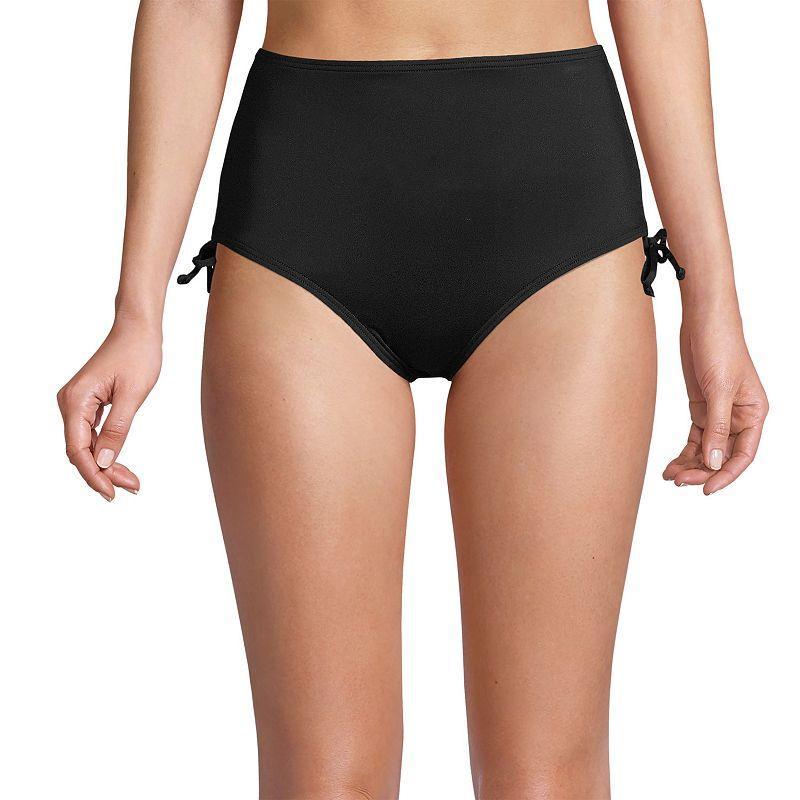 Womens Lands End UPF 50 Adjustable High-Waist Bikini Bottoms Product Image