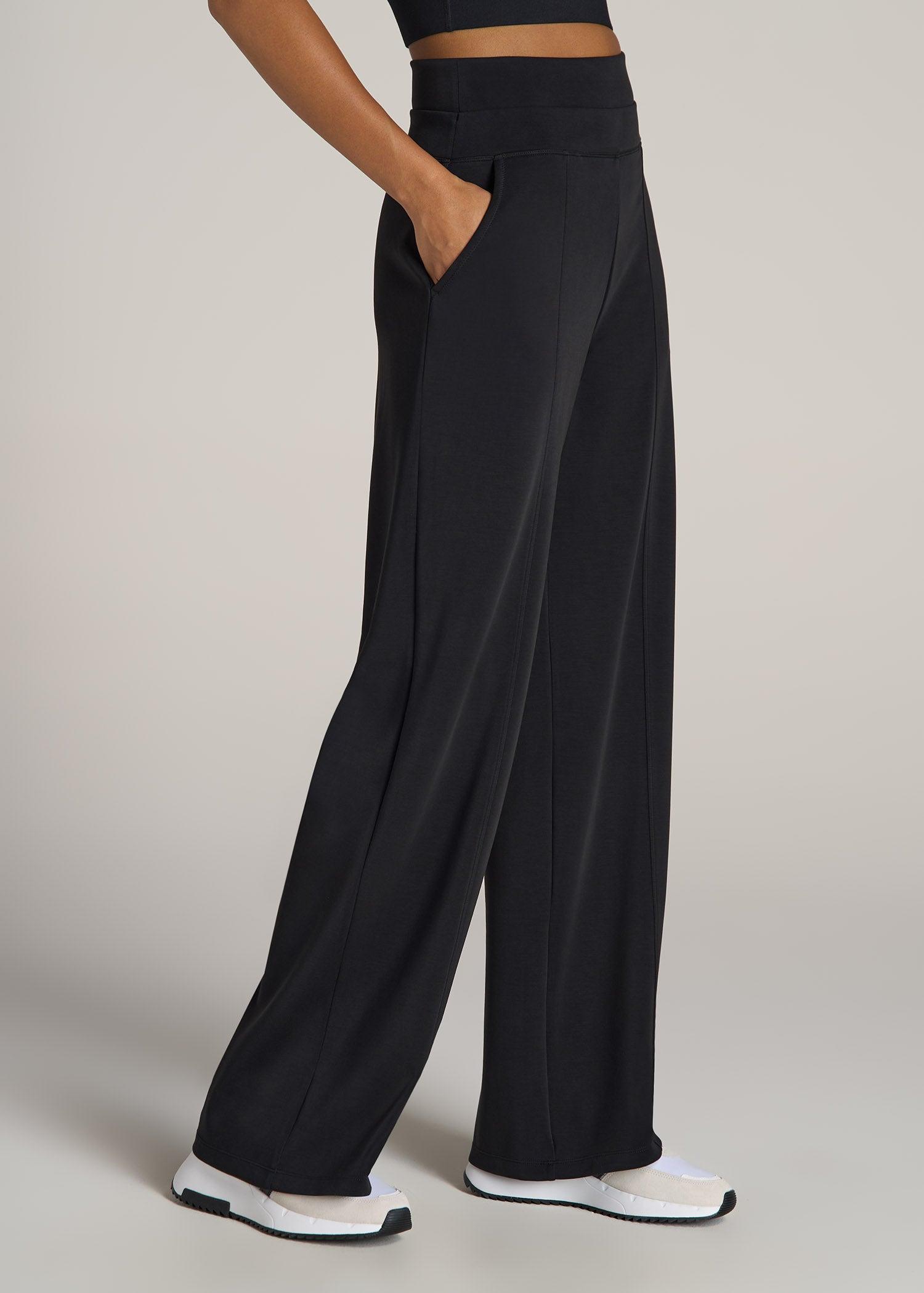 Butter Wide Leg Ultra High Rise Pant for Tall Women in Black Female Product Image