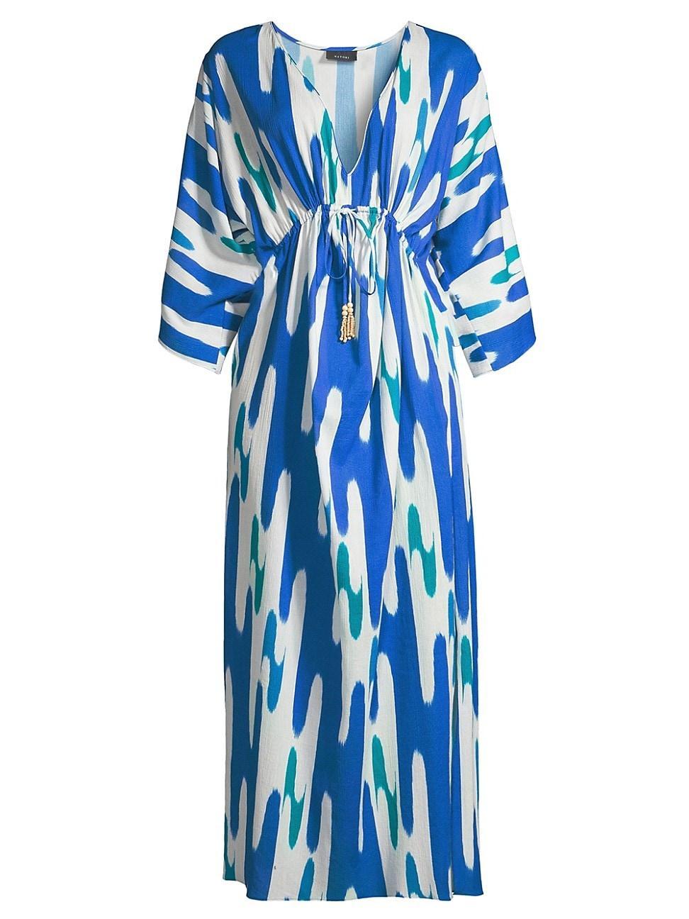 Womens Lido Geometric V-Neck Maxi Dress Product Image