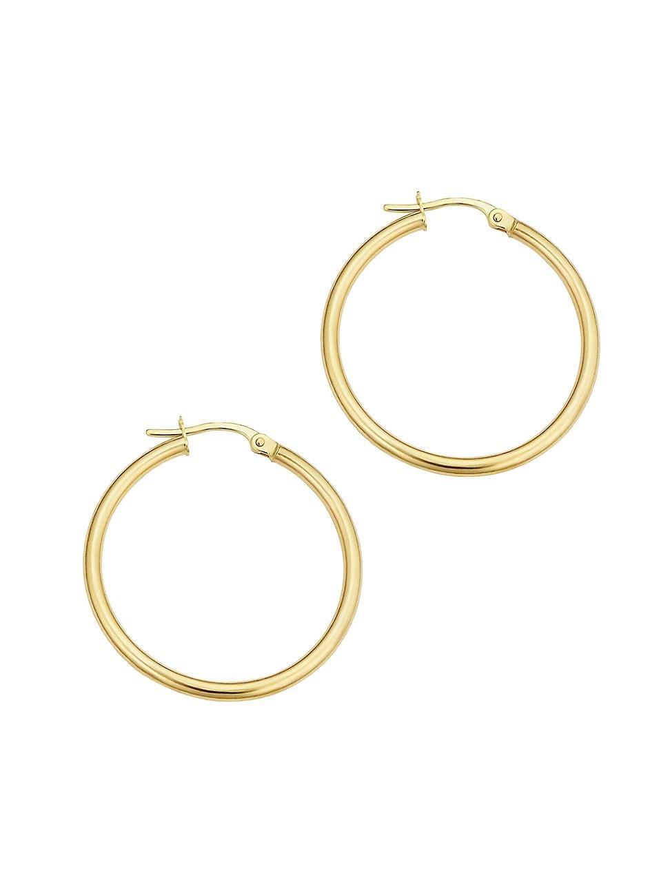 Womens 14K Yellow Solid Gold Everything Hoops Product Image