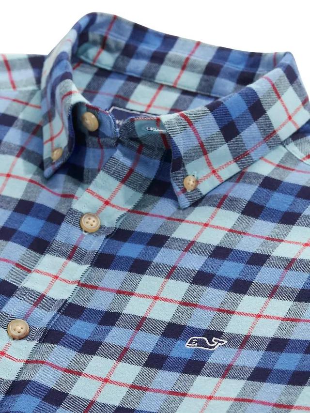 Flannel Plaid Cotton Shirt Product Image