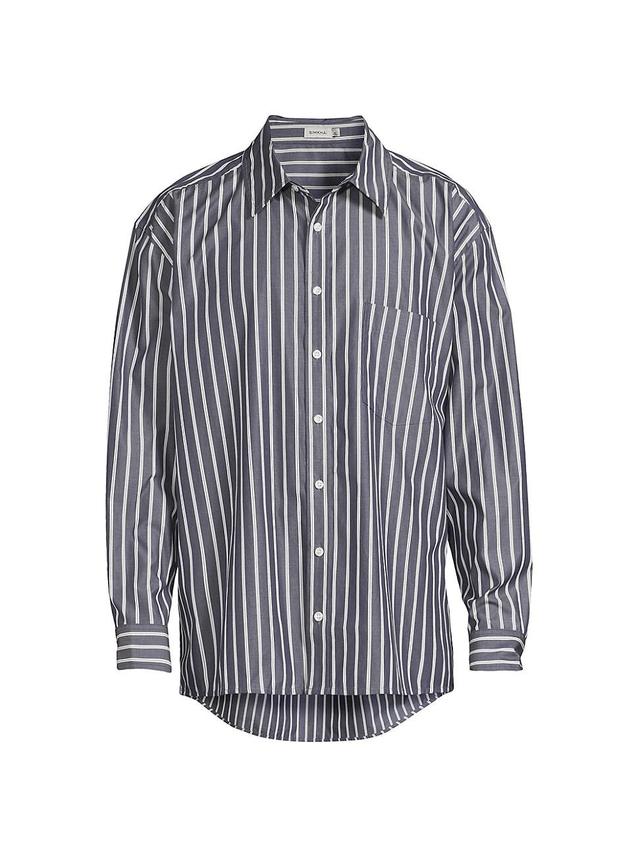 Mens Khailed Striped Oversized Shirt Product Image