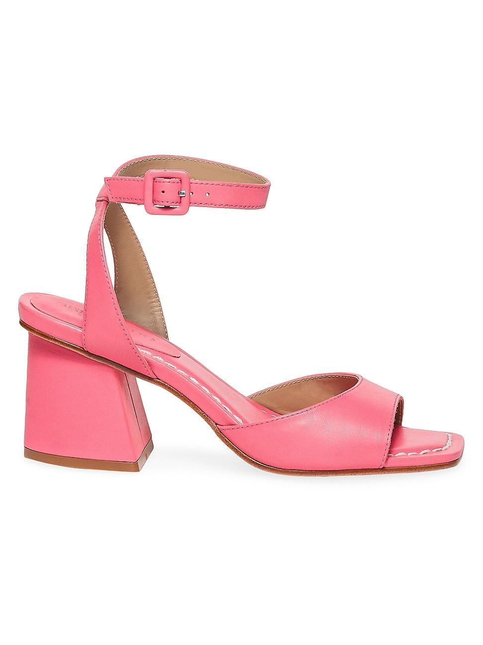 Womens Nyack Leather Block Heel Sandals product image