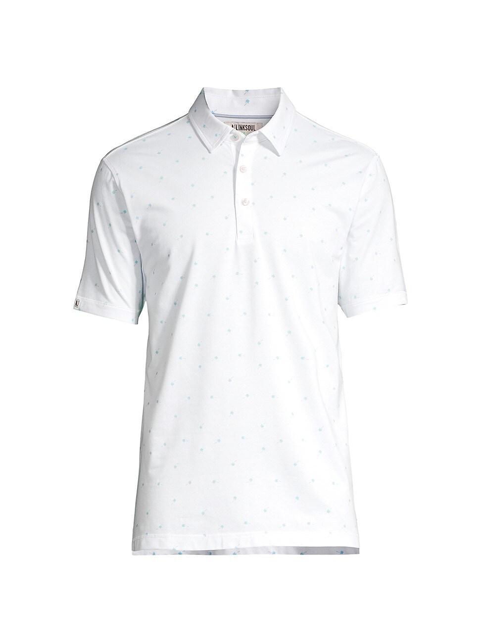 Mens Printed Oxford Polo Shirt Product Image