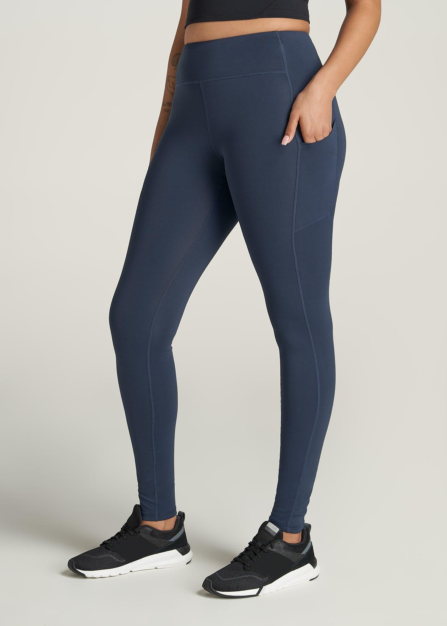 Women's Active Tall Leggings with Pockets in Navy Female Product Image