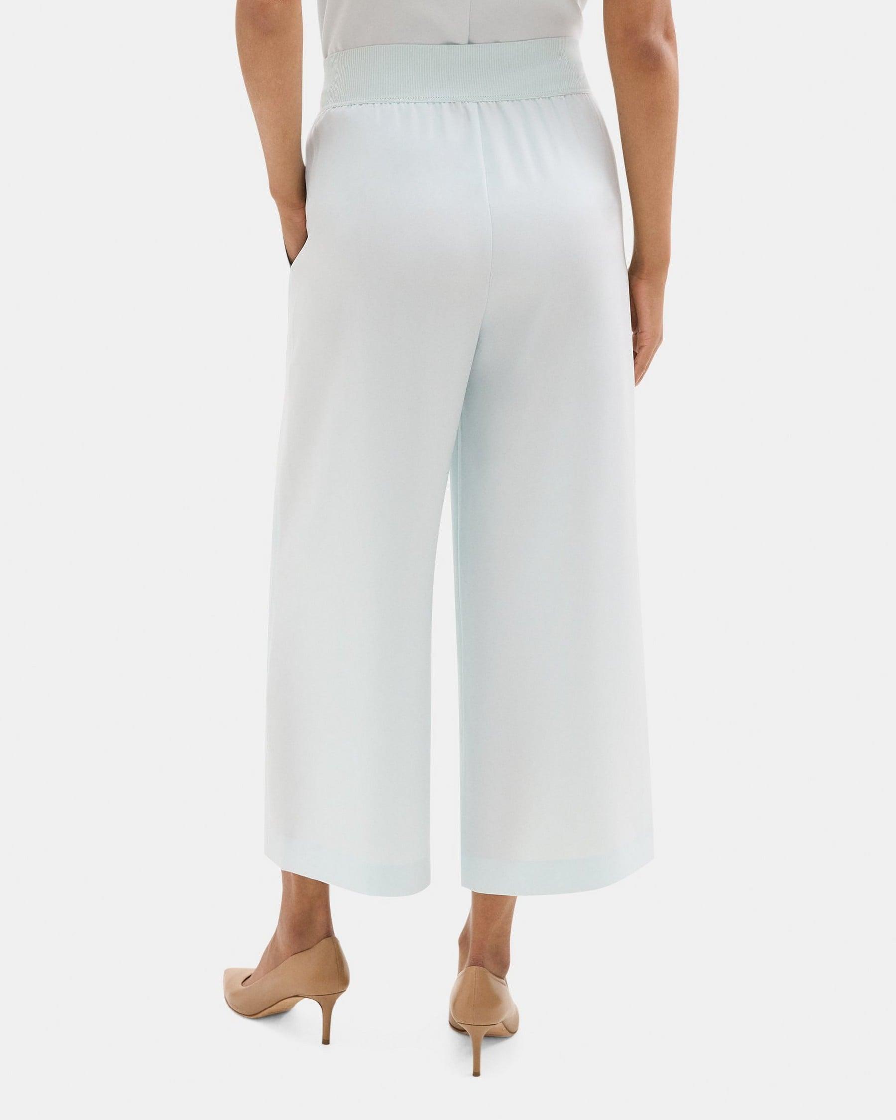 Cropped Pull-On Pant in Crepe Product Image