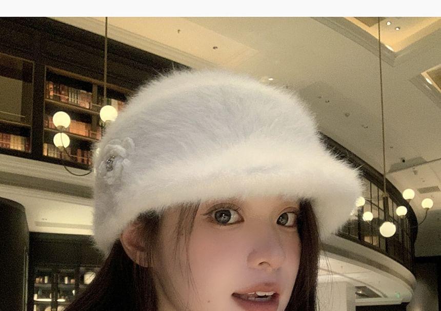 Rhinestone Knit Beret Product Image