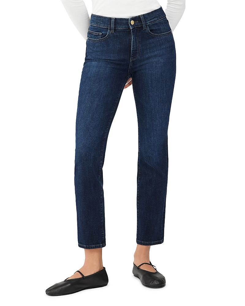 Womens Mara Straight Mid Rise Instasculpt Ankle Jeans Product Image