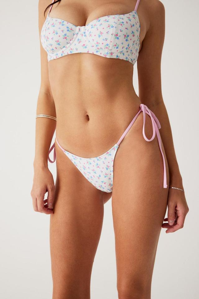 Divine Tie Side Skimpy Bikini Bottom - Sweet Meadow Product Image